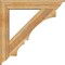 Ekena Millwork Balboa Traditional Rough Sawn Bracket w/ Offset Brace, Western Red Cedar, 8"W x 44"D x 44"H BKT0806X44X44BOA01RWR - alternate 4
